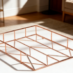 Rose Gold Wire Mesh Letter Tray