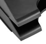 Black Plastic Stackable Letter Tray 2-Pack - Image 2