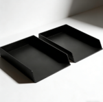 Black Plastic Letter Tray 2-Pack