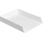White Plastic 3-Piece Desk Organizer Bundle - Image 2