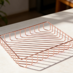Rose Gold Large Metal File Organizer
