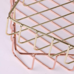 Rose Gold Large Metal File Organizer - Image 2