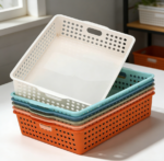 6-Pack Stackable Paper Trays with Handles