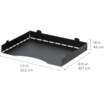 Black Metal 4-Pack Stackable Letter Tray - Image 2