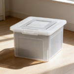 Clear Plastic 35Qt Stackable File Box