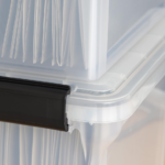 Clear Plastic 32Qt Latching File Box - Image 2