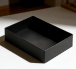 Black Plastic Desk Accessory Tray