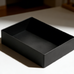 Black Plastic Desk Accessory Tray