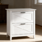 Pure White Oak 2-Drawer Lateral File Cabinet