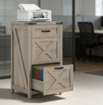 Rustic Grey 3-Drawer Small File Cabinet
