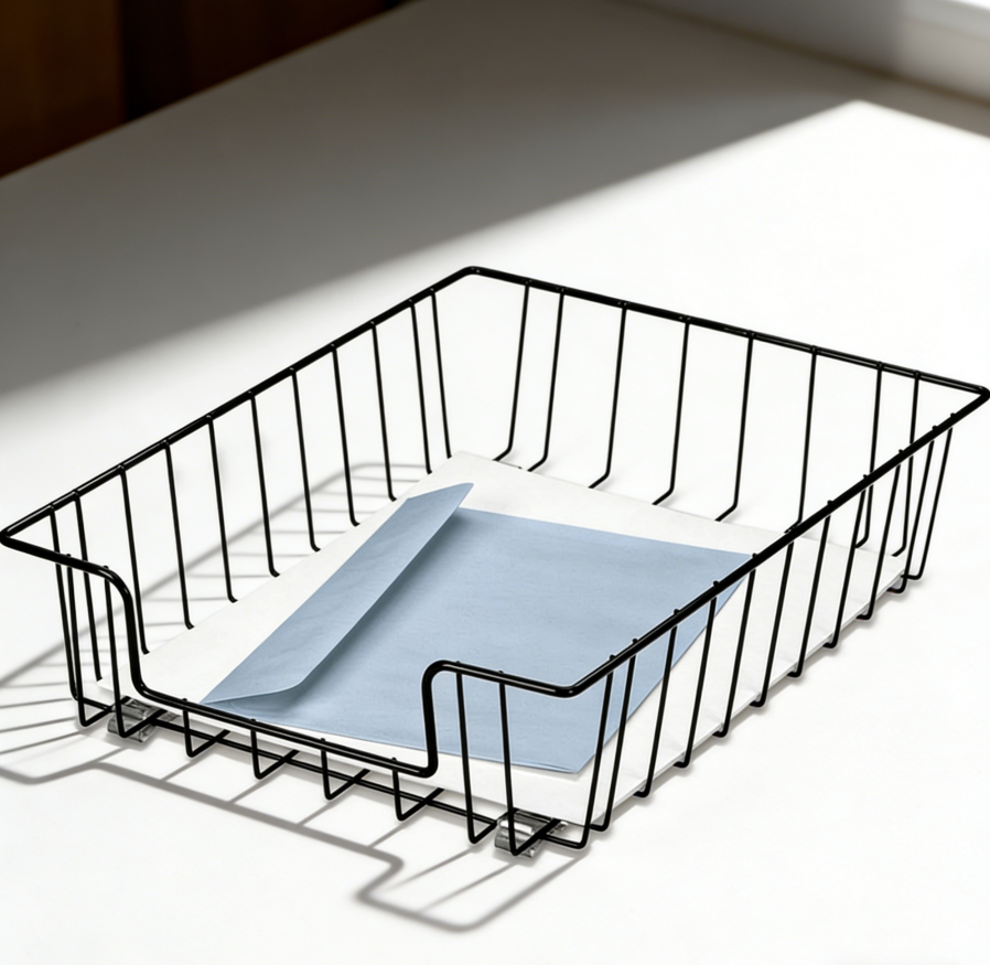 6.1 Black Wire Letter Desk Tray - Image 1